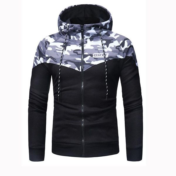 

men's hoodies & sweatshirts hoyt archery huntinger bows 2021 spring clothing outdoor casual jackets quality camouflage outwear, Black