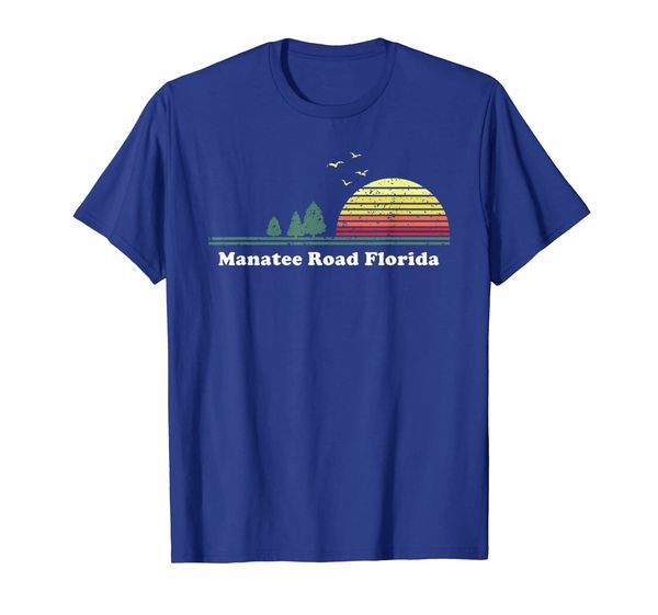 

Vintage Manatee Road, Florida Sunset Souvenir Print T-Shirt, Mainly pictures