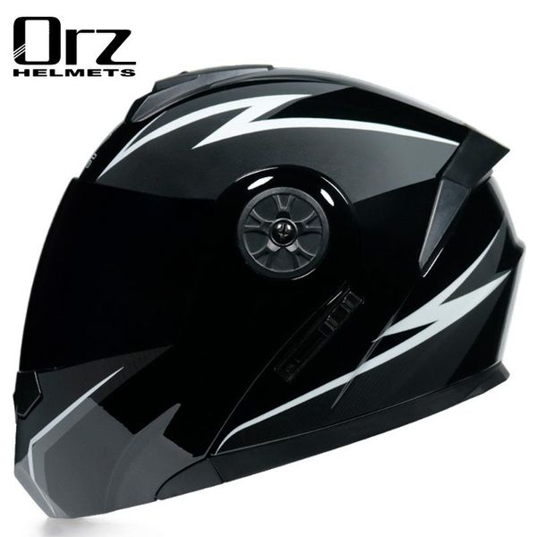 

motorcycle helmets orz full face helmet washable lining with dual lens stylish fast release racing casco casque moto man
