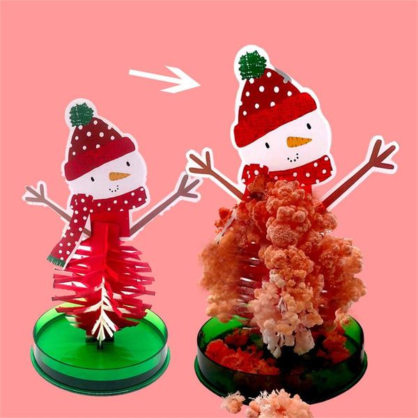 

party favor diy paper stocking filler magic growing christmas tree toy gift boy girl novelty xmas crystal snowman 45ml
