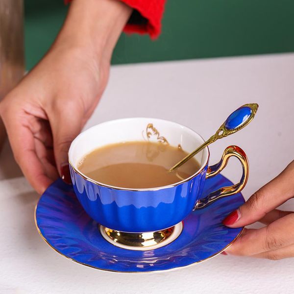 

cups & saucers ceramic travel milk coffee mug luxury breakfast cup set canecas de porcelana and saucer