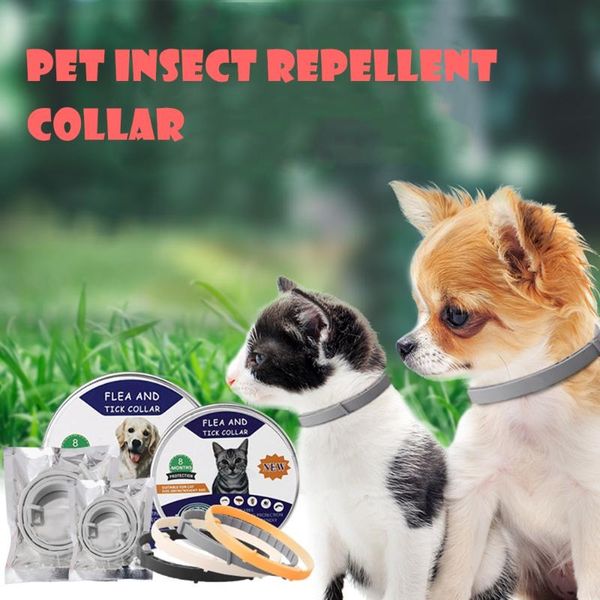 

dog collars & leashes pet insect repellent collar lasts for 240 days, can get rid of mosquitoes, fleas, mites, lice, cleaning products