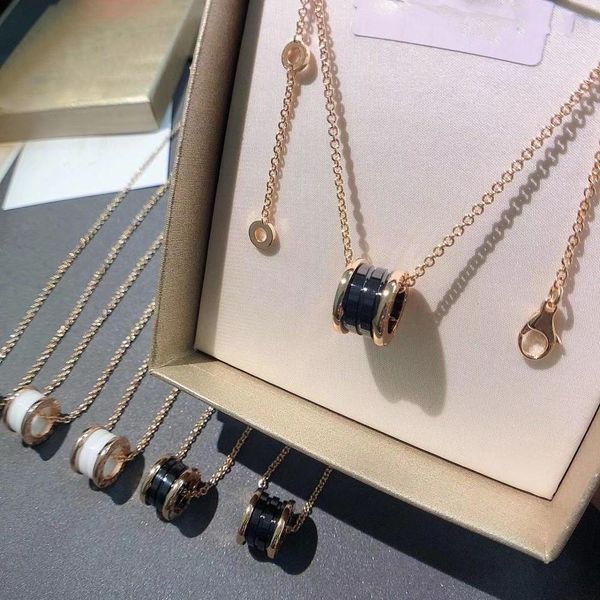 

originele merk ketting mode dunne taille keramische vrouwelijke lente luxe sieraden kerstcadeau, Silver