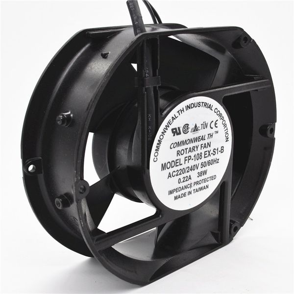 

axial fan fp-108ex-s1-b 220v 38w dual bearing cooling fan oval 172x150x51mm