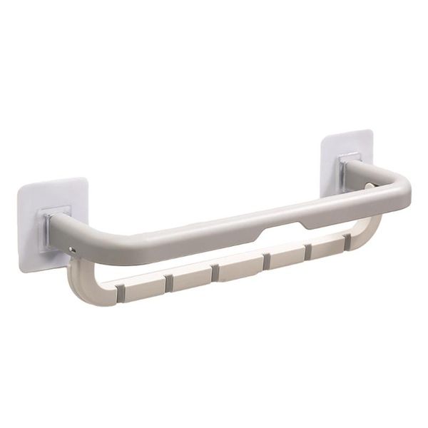 

towel racks bathroom wall-mounted punch-holder folding bath storage shelf