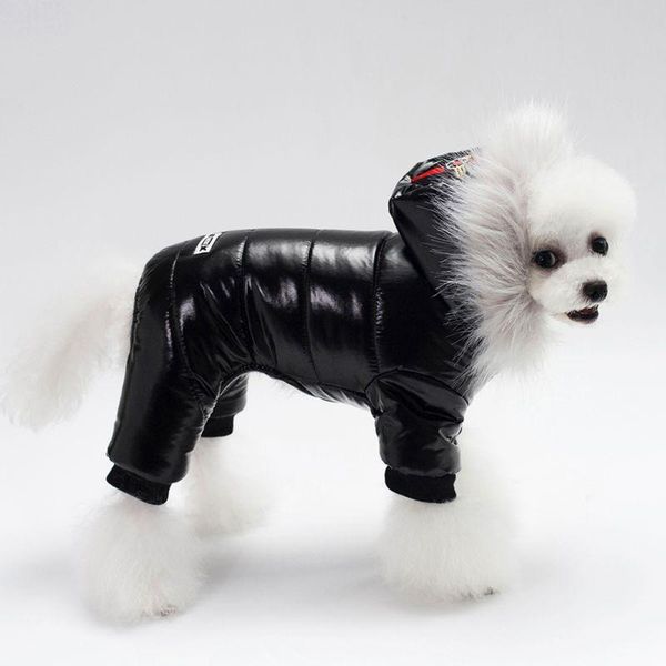 

dog apparel winter clothes warm pet coat jacket four leg jumpsuit puppy small costume outfit ropa perro