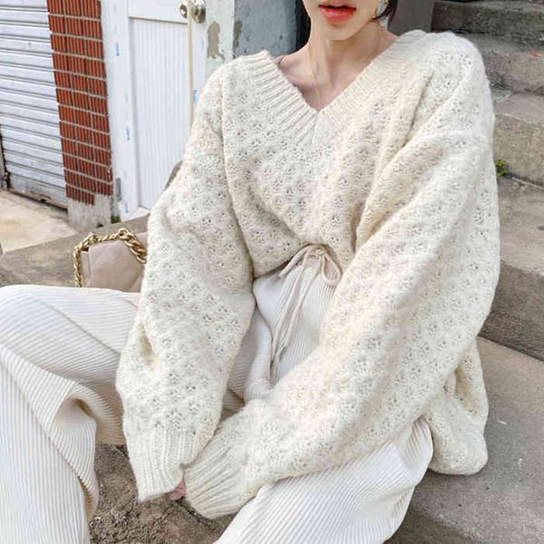 

women's sweaters female sweater ladies knit overszie long sleeve stylish thick mesh outerwear womens winter sweaters 02y3, White;black