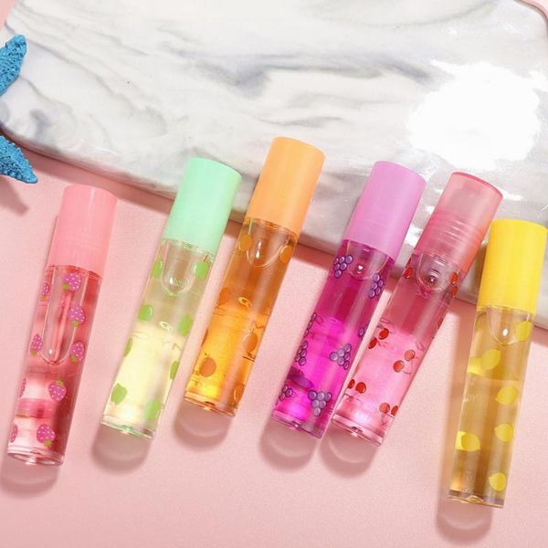 

lip gloss long lasting flower moisturizing strawberry colorless liqiud stick transparent plumping makeup tools