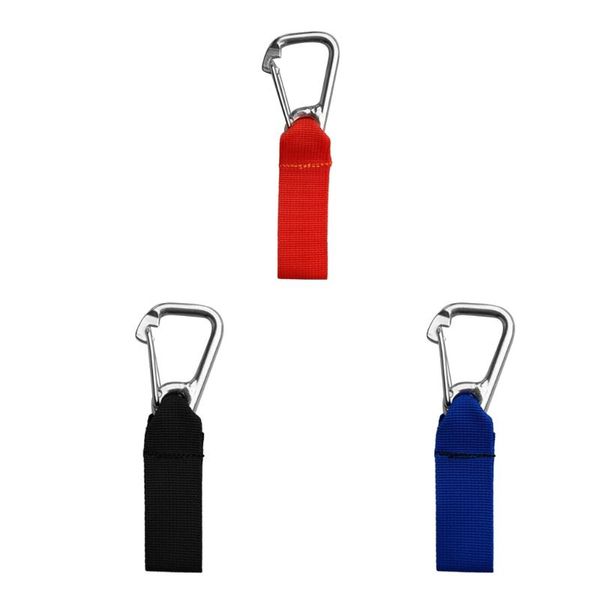 

pool & accessories lightweight performance scuba diving snap d ring with webbing strap for underwater technical snorkeling bcd