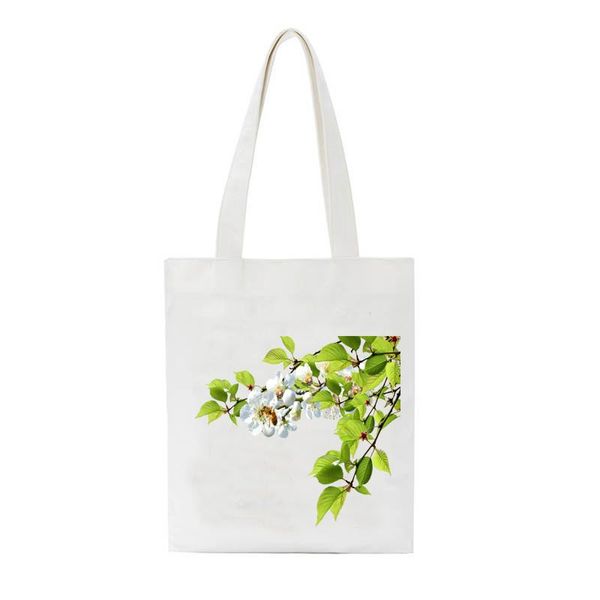 

shopping bags fashion women casual bag students'book handbags tote for girl cartoon art canvas cotton shopper