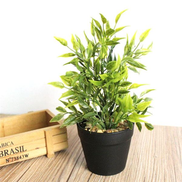 

artificial plant plastic potted flower fake landscape tree for wedding home office decorative flowers & wreaths