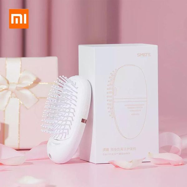 

electric hair brushes xiaomiyoupin smate brush fast straightener comb massage negative ions care styling tools