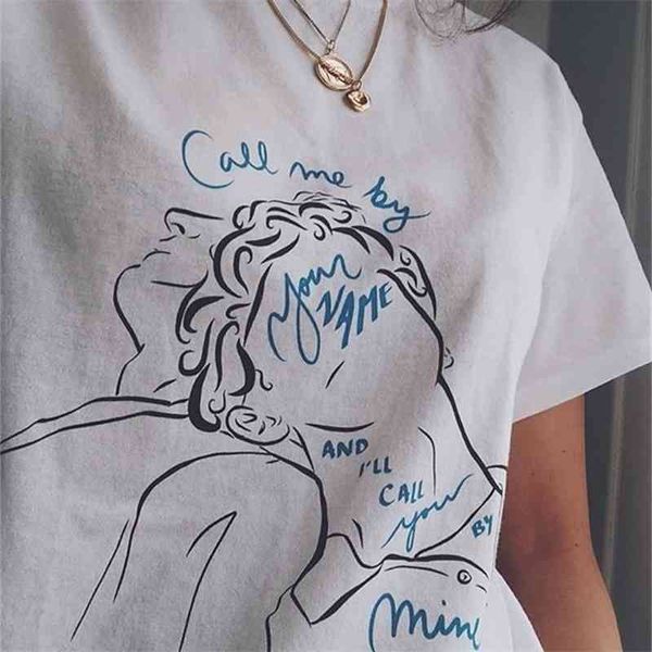 

pudo-xsx call me by your name t-shirt aethetic grunge style tee lgbt elio oliver shirt 210320, White