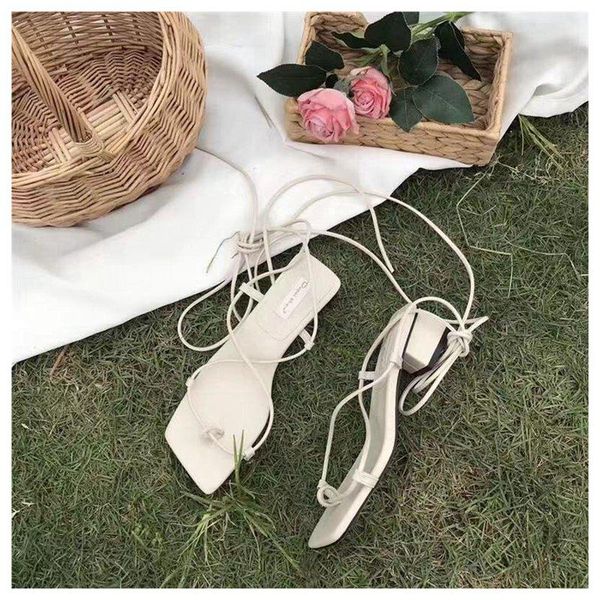 

sandals fashion women low heel lace up sandal back strap summer shoes gladiator casual narrow band zapatos mujer shoe, Black