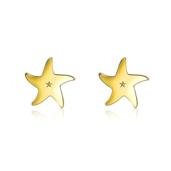 

summer ocean high sense women's jewelry s999 full silver star earrings sve0177, Golden