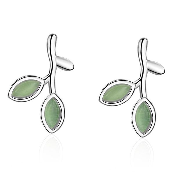 

stud utimtree creative earring silver 925 sterling jewelry korean women earrings for party christmas brincos gift, Golden;silver