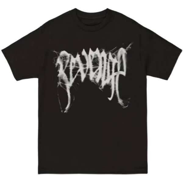 

mens designer t shirts tee smoke skull print short sleeve t-shirt high street casual, White;black