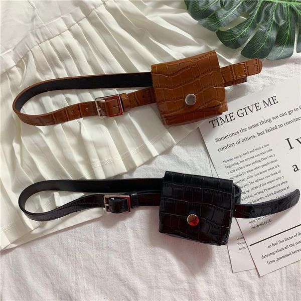 

metal buckle women belt simple vintage students waistband adjust fashion casual cummerbunds 2021 street wear belts, Black;brown