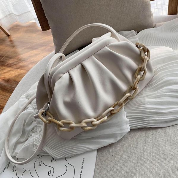 

evening bags candy color pu leather shoulder simple for women 2021 small crossbody bag travel chain handbags and purses