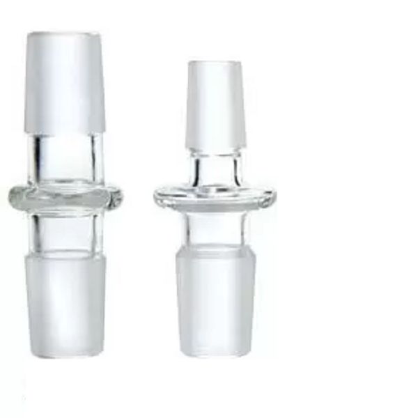 2022 Neue 10 Arten GLASHASCHEN BONGS Adapter 14.5mm 18,8mm Männliche weibliche Adapter Straightht-Gelenk 14mm 19mm Wandler für DAB-Rigs