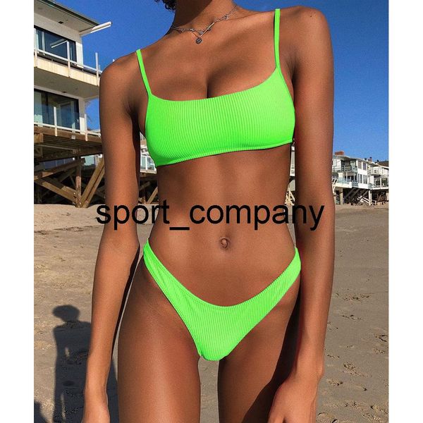 

green bikini set women swimsuit 2021 new arrival two-piece swimwear bathing suit female low waist swimming suit biquini