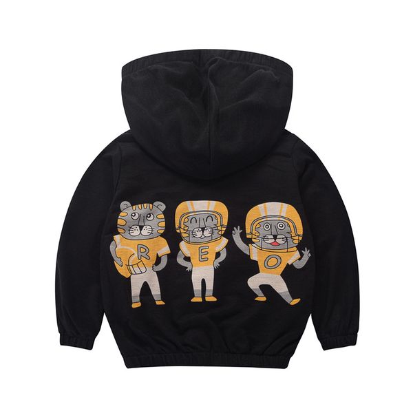 

kids jackets for girls 2021 new coats for girls spring summe printing long sleeve children hooded outerwear toddler boys cotton, Blue;gray