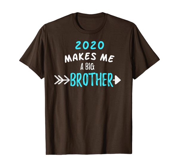 

promoted to big brother 2020 sibling gift baby arrival t-shirt, White;black