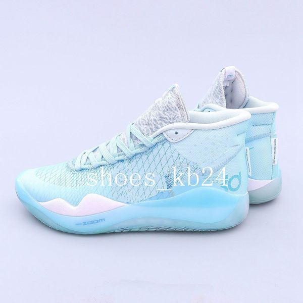 

kevin kd kds durant 12 blue gaze official images men basketball shoes ar4229-400