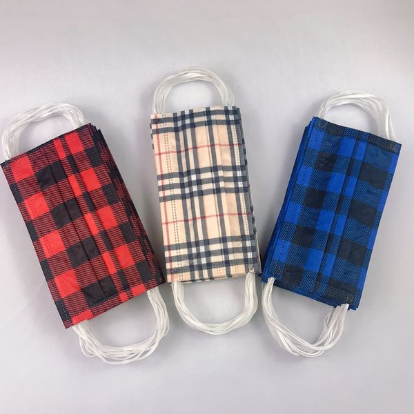 

custom logo disposable chaopai mask with three layers of fusing water jet stab gradually changing color net red student protection