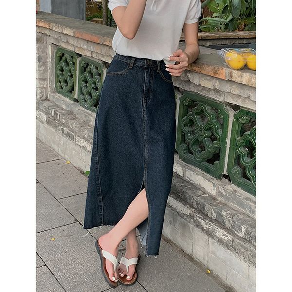 

skirts soul 2021 spring and summer denim skirt for women, Black
