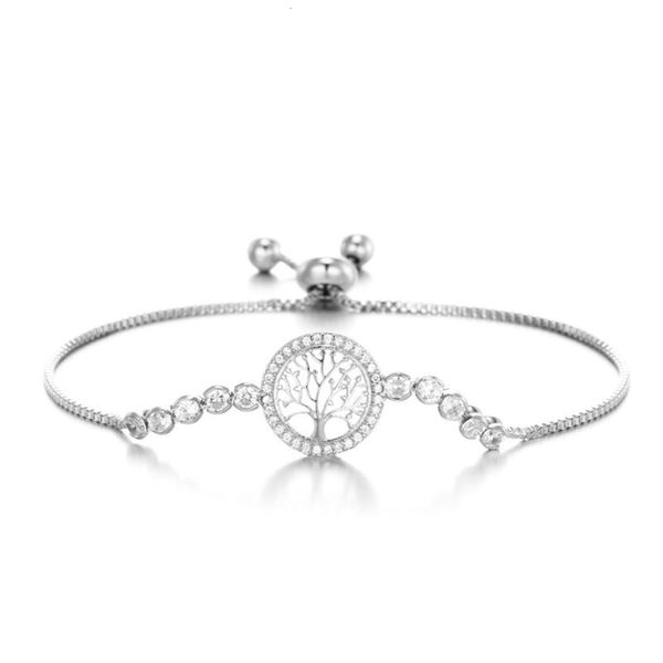 

,bracelet simple life tree bracelet women's korean personalized hand pendant student fresh forest adjustable jewelry, Golden;silver