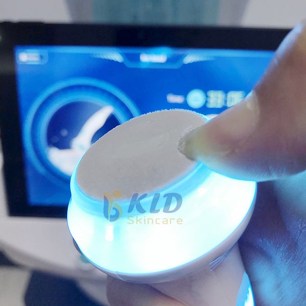 Venda de fábrica de beleza Microdermoabrasão Smart Ice Blue RF Pele que limpa a pele de limpeza com análise facial Software de gerenciamento de clientes