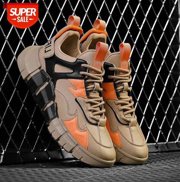 

men's shoes, color matching, old casual thick-soled men #iz3r