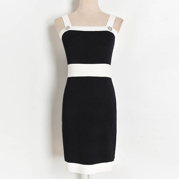 

dress knitted women summer white spliced black strapless short party robes, Black;gray