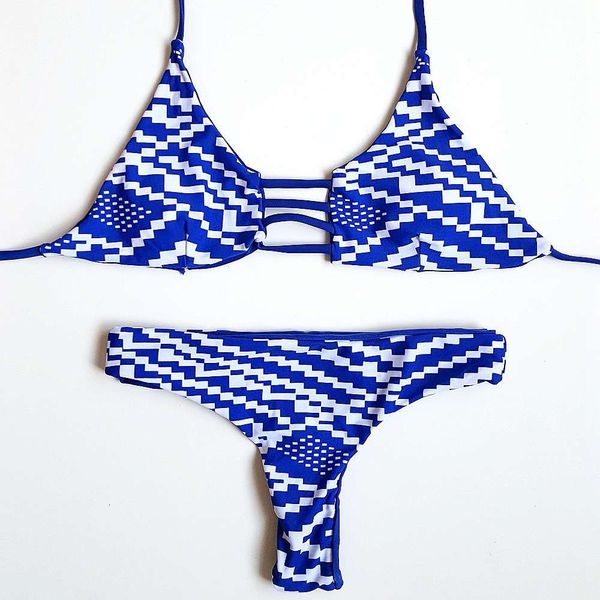 

fashion striped swimsuit bandage suit summer beach women's split, White;black