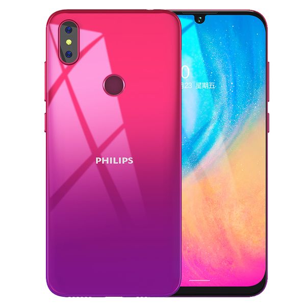 Оригинальные Philips S610 4G мобильный телефон 6 ГБ RAM 128GB ROM MTK MT6762 OCTA CORE Android 6.088 дюймов Полный экран 13MP 3300mAh ID лица ID отпечатков пальцев Смартфон