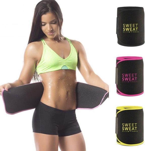 

waist support gym belt weight loss sweat wrap for women men waisr trainer slimming adjustable back sport fitness, Black;gray