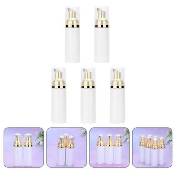 

storage bottles & jars 5pcs 60ml empty foaming makeup refillable cleanser container