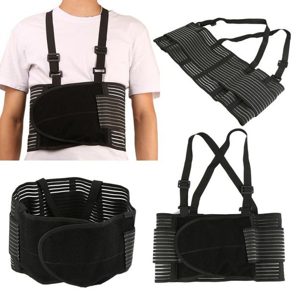 

waist support adjustable posture protection lumbar correction belt pad sportswear accessories with good quality, Black;gray