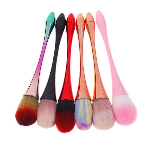 

1pc small waist makeup brush net red professional nail blush brushes, Yellow