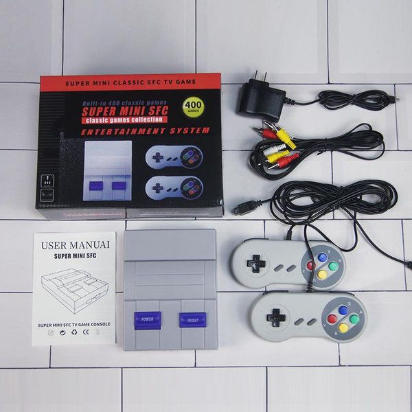

portable game players tv handheld console for nes built-in 400 different pal&ntsc dual gamepad