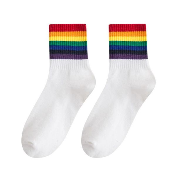 

men's socks brown riding compression men musturbatar strategic inventory rainbow horizontal strips, Black