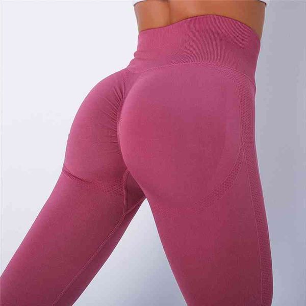 

10color fitness leggings women sport high waist push up compression gym women leggings bubble butt seamless spandex 20%, Black