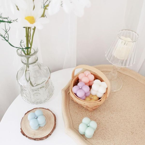

candles 2021 4cm mini cube geometry romantic soy wax scented candle for wedding home decor po props gift bath and body works