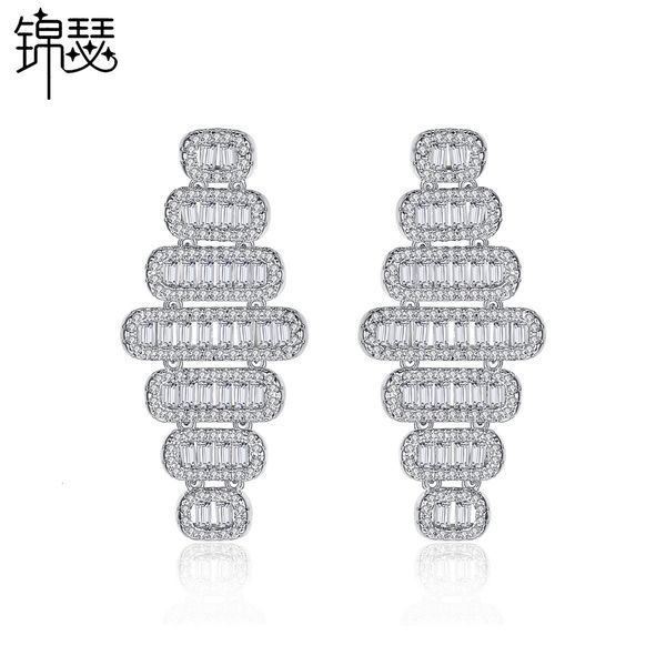

jewelry charm stud new banquet women's long earrings and earrings, Golden