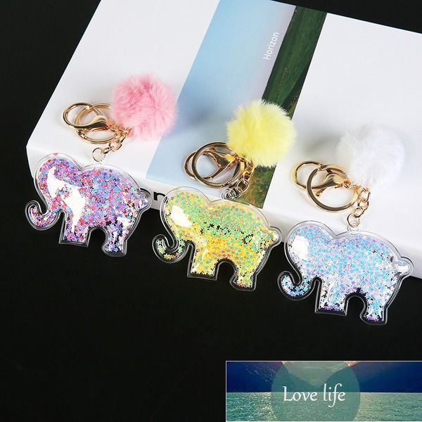

1pc women keychains pu unicorn heart glitter hollowed-out star handbag keyrings puffer ball charms gift, Silver