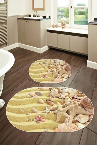 

bath mats 60x90 - 50x60 digital mat oval toilet set of 2 tykob-2105