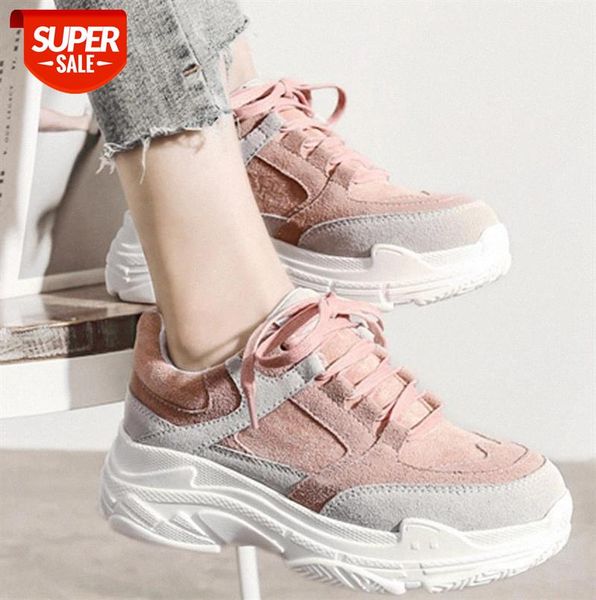 

new spring sneakers women platform flats lace up round toe solid creepers female casual fashion comfort shoes drop shipping #bu5o