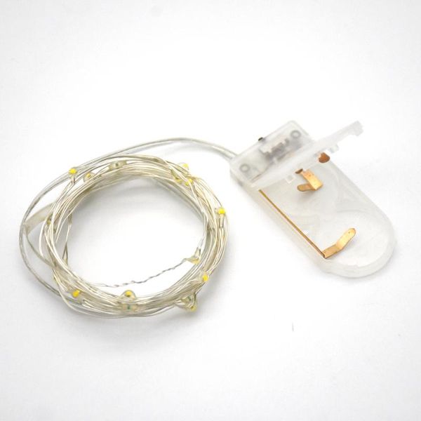 

200pcs/lot 1m 2m 3m 5m christmas lights indoor fairy led string light cr2032 battery operated for party wedding year decorat strings