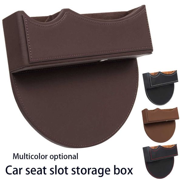 Leder-Autositz-Lückentaschen, Universalgröße, Auto-Mittelspalt-Aufbewahrungsbox, Handy-Organizer, Konsolenfüller, Seitentasche, Ship234e